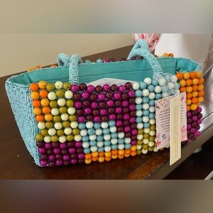 Colorful Beaded Women's Handbag